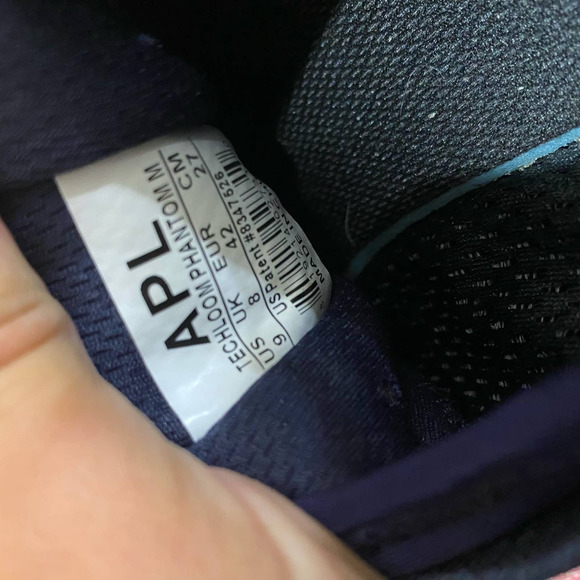 APL Men's TechLoom Phantom Lace up Sneakers in Navy sz 9 - Picture 6 of 8